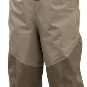 BASSDASH Men’s IMMERSE Tan Waders Waterproof Breathable Fly Fishing Stocking Foot Chest Waders for Hunting Lightweight