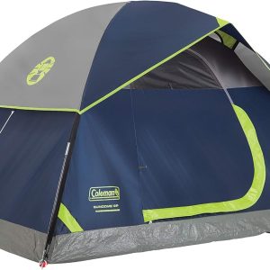 Coleman Sundome Camping Tent with Rainfly, 2/3/4/6 Person Tent Sets Up in 10 Mins, Weatherproof Tent for Camping, Festivals, Backyard, Sleepovers, & More